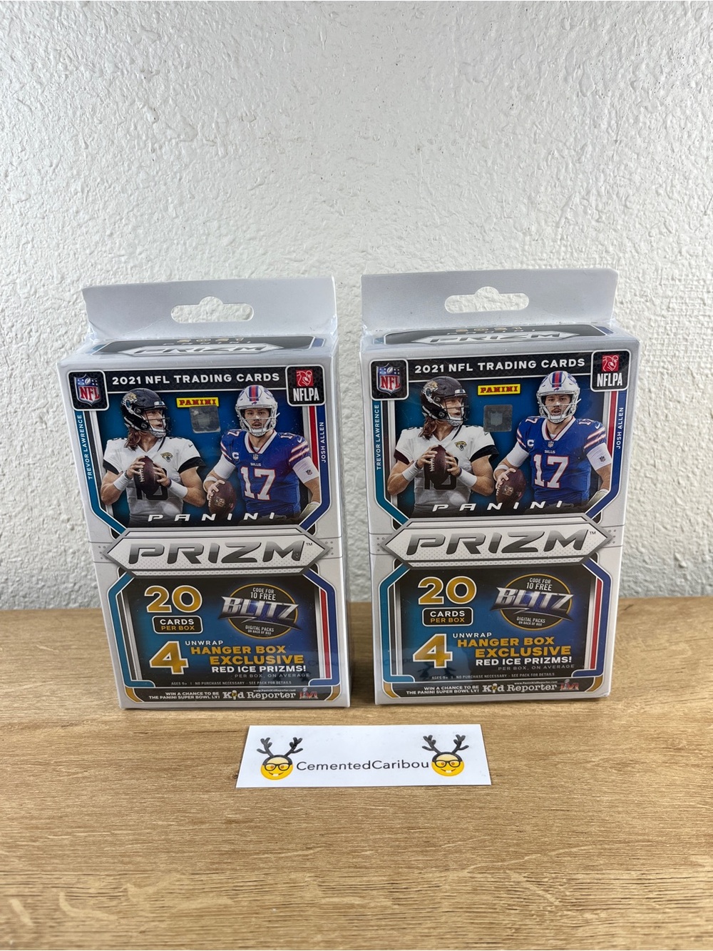 2021 Panini Prizm NFL Football Hanger Box (Red Ice Prizms) Lot x2 SEALED